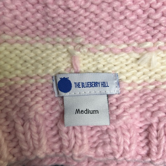 The Blueberry hill - Winter beanie pink and cream - M - Picture 6 of 7